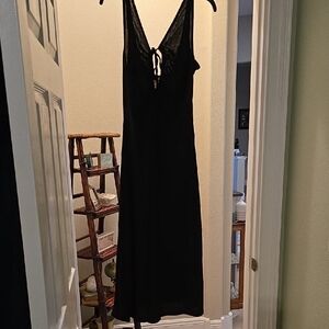 HALARA Black Dress with Playful Design